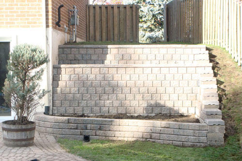 Retaining Wall (after - front)
